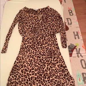Leopard Print Nursing Dress, Medium